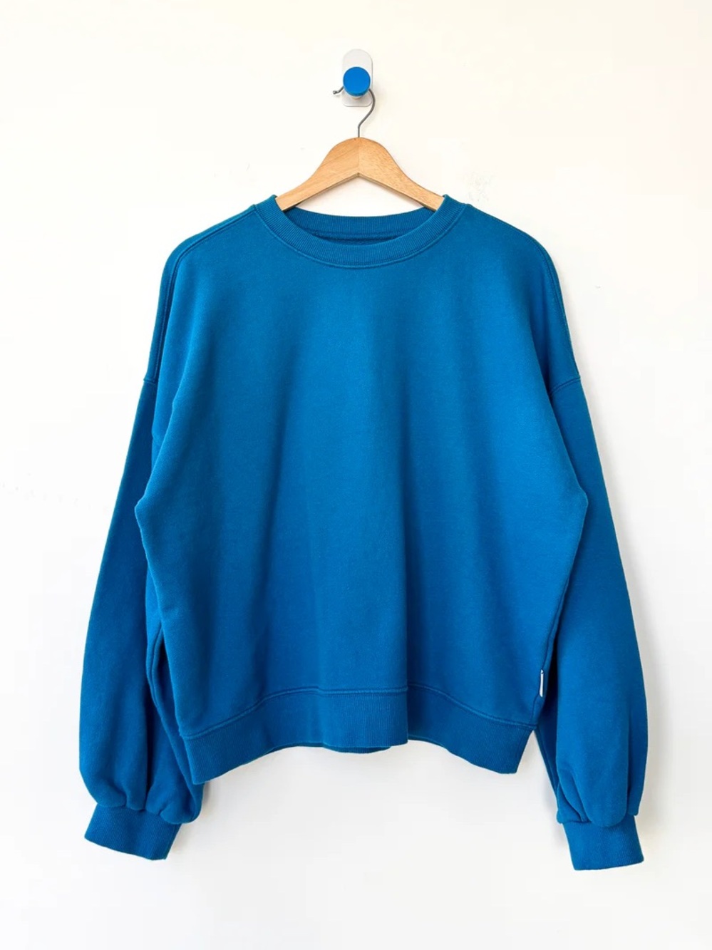 Le Bon Shoppe French Terry Core Sweatshirt in Teal Blue